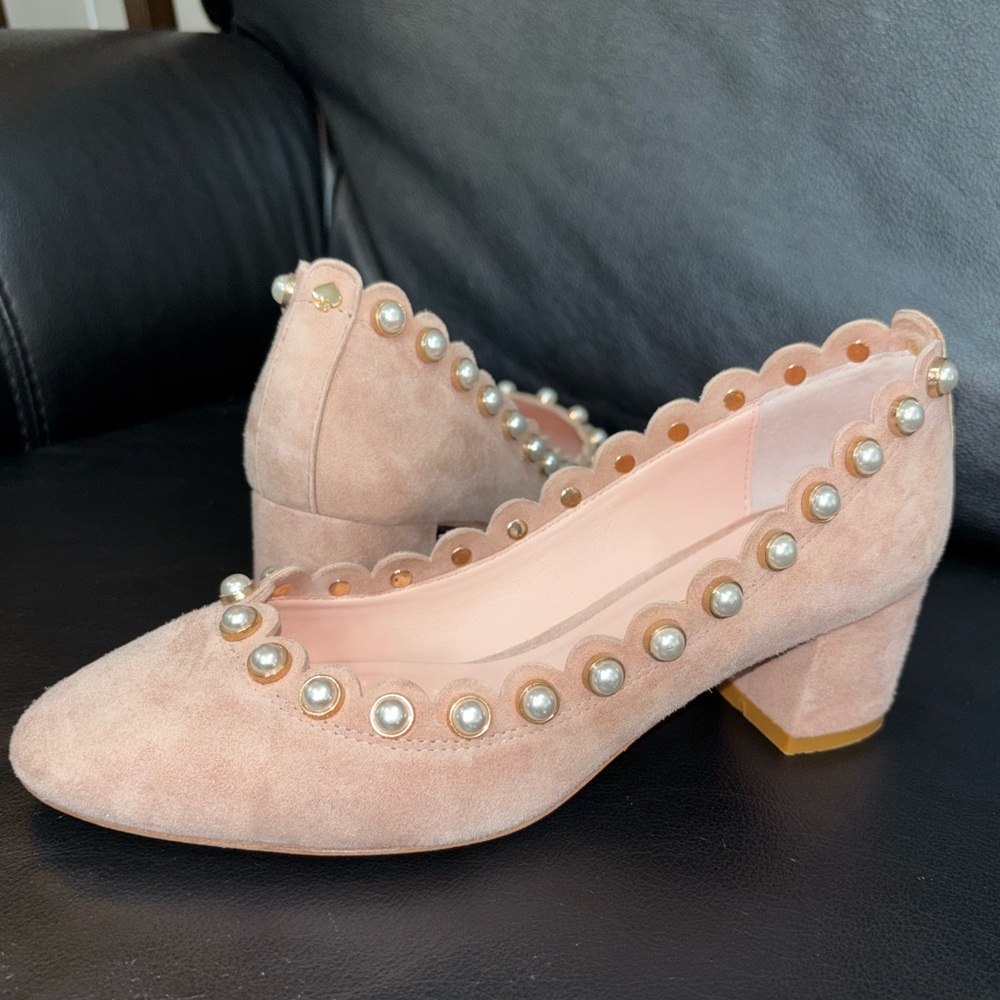 Kate Spade Womens Maeve Suede Block Heels